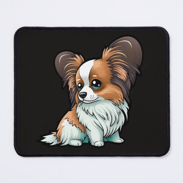 Item preview, Papillon Dog Sweet Kawaii Cartoon  designed and sold by UncannyCanvas.