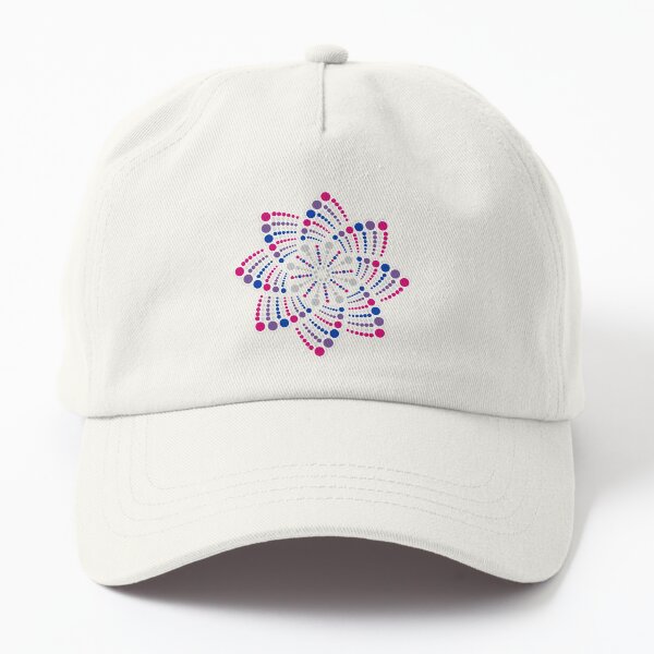 Aperçu de l'œuvre Motif géométrique Mandala Dot Art, fierté bisexuelle créée et vendue par LiveLoudGraphic.