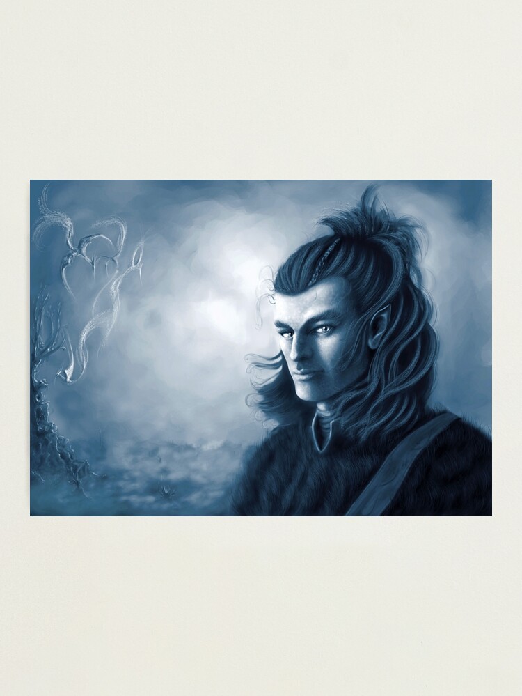 Thumbnail 2 of 3, Photographic Print, Wild Elf hunter, mono colour designed and sold by Sirielle.
