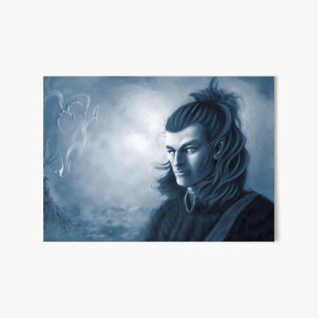 Wild Elf hunter, mono colour Art Board Print