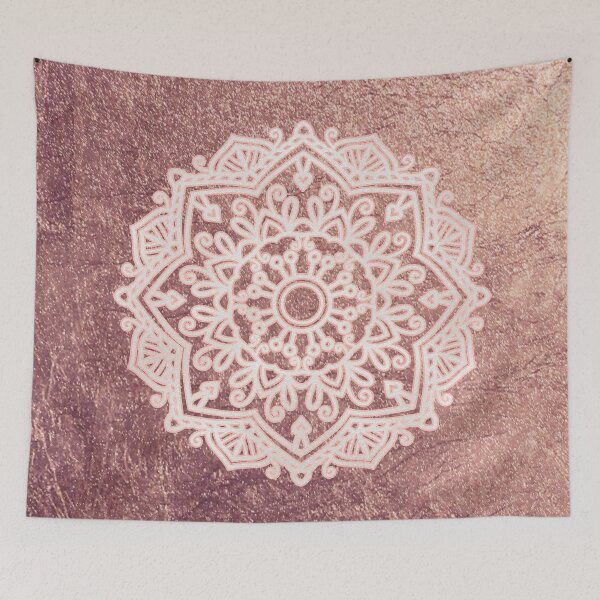 Item preview, Dusty rose gold mandala designed and sold by peggieprints.