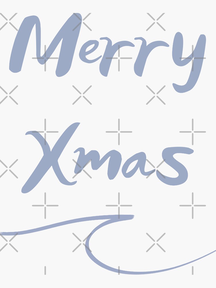 Thumbnail 3 of 3, Sticker, Merry Xmas gift message Surf lovers quote designed and sold by UnderWaves.