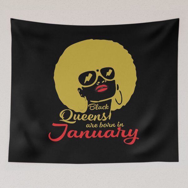 Item preview, Black queens are born in january birthday designed and sold by gastonfongemie.