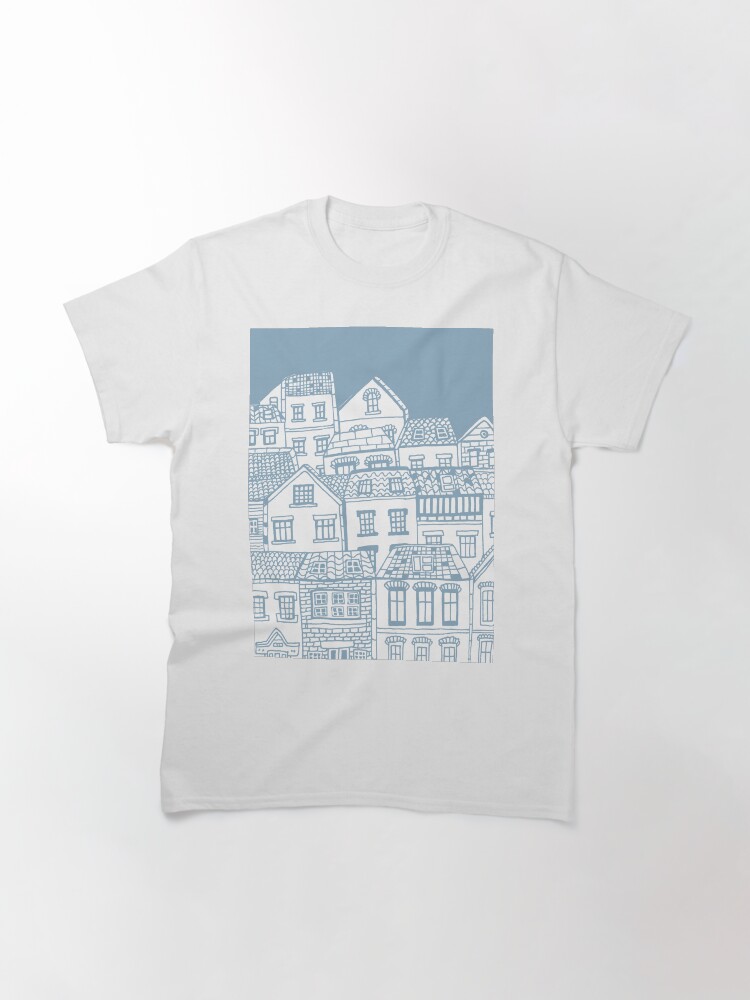 Alternate view of Old city - hand drawing Classic T-Shirt