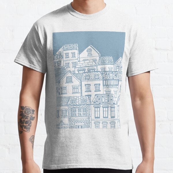 Old city - hand drawing Classic T-Shirt