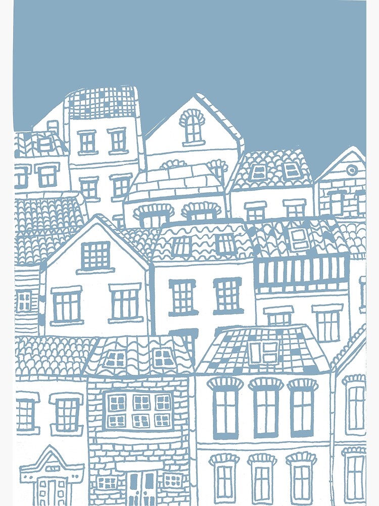 Old city - hand drawing by mirunasfia