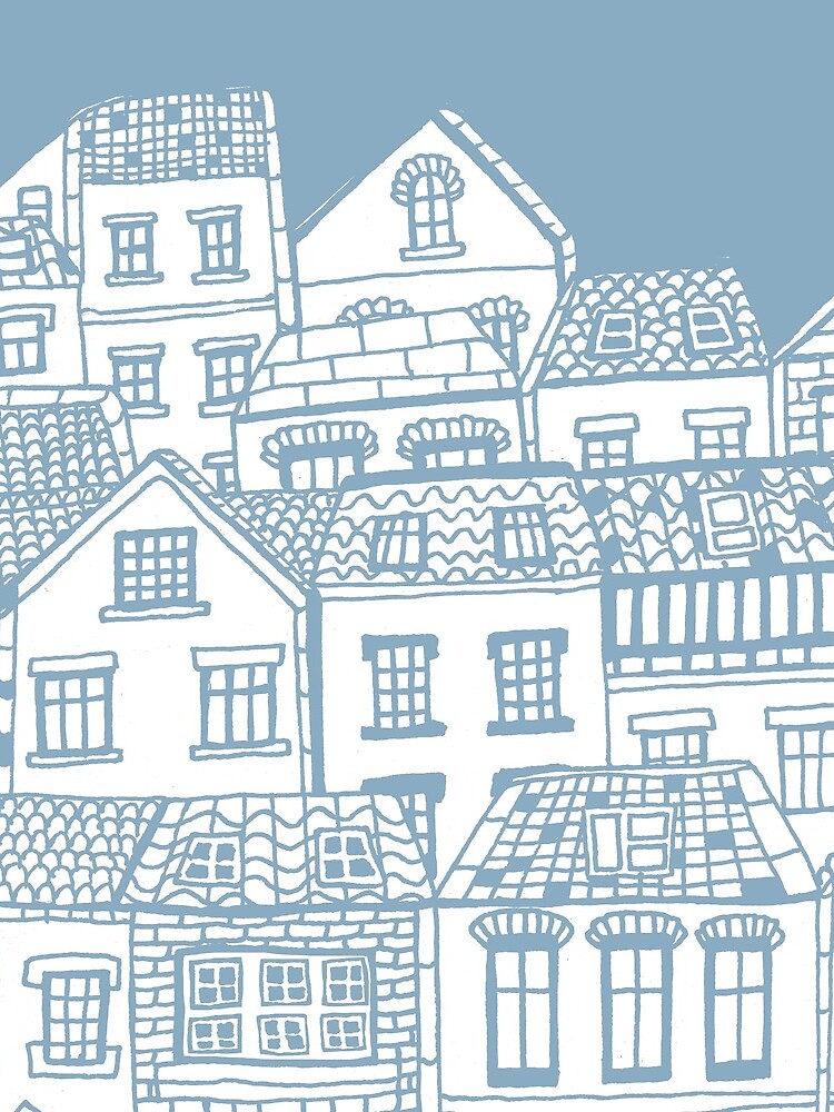 Old city - hand drawing by mirunasfia