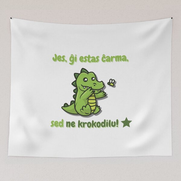 Item preview, Ne Krokodilu Esperanto designed and sold by Esperanta Arto.