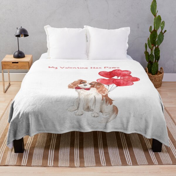 Item preview, My Valentine Has Paws - Cavalier King Charles Spaniel Valentine designed and sold by beastieboutique.