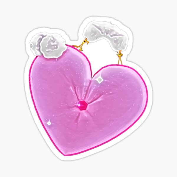 Plush Heart Sticker