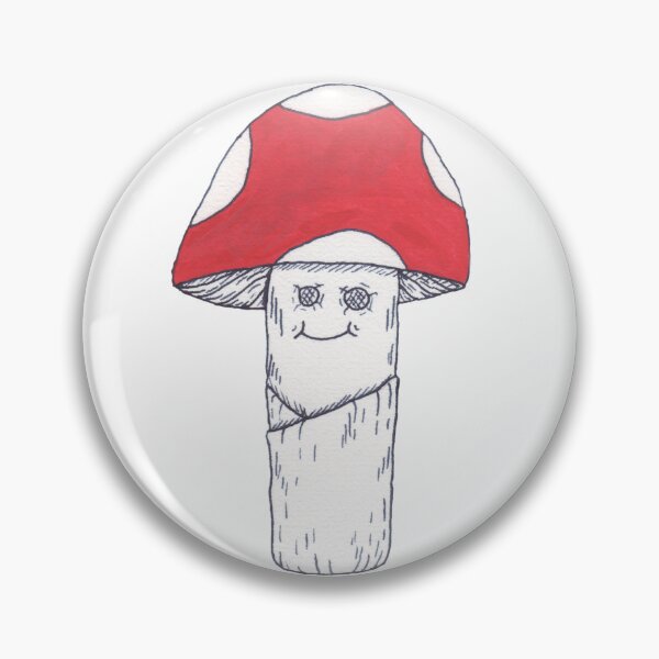 Item preview, Happy red mush designed and sold by Ink-Born-Beasts.
