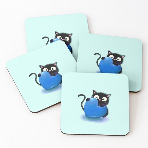Item preview, A Little Love from Smudge - Turquoise with Blue designed and sold by mwkairos.