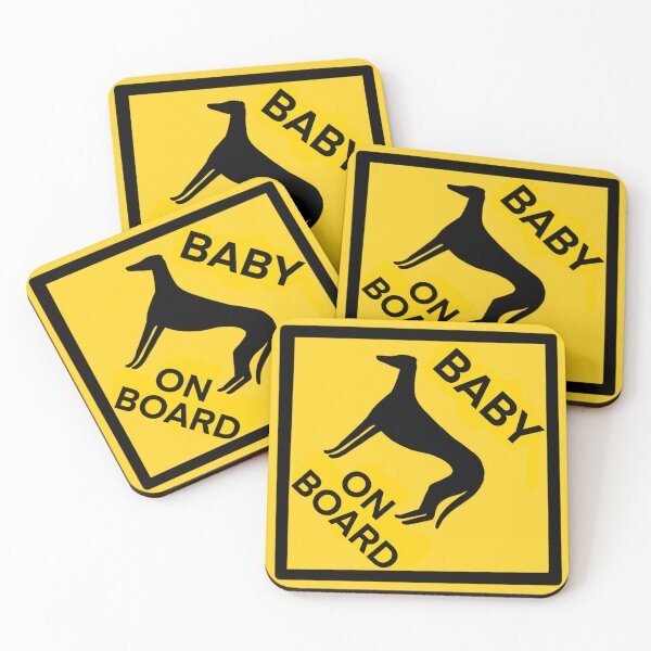 Item preview, Greyhound baby on board designed and sold by a-little-loaf.