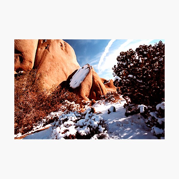 Winter Wonderland of Jumbo Rocks Photographic Print