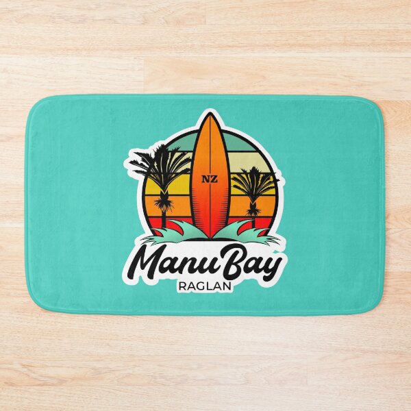Item preview, Manu Bay,  Raglan, Surf Design, New Zealand designed and sold by Kiwidom.