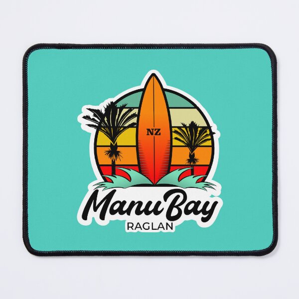 Item preview, Manu Bay,  Raglan, Surf Design, New Zealand designed and sold by Kiwidom.