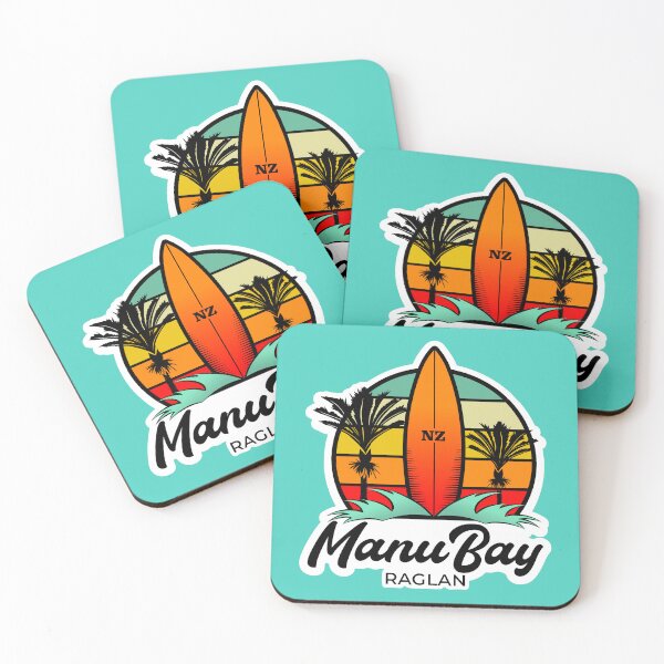Item preview, Manu Bay,  Raglan, Surf Design, New Zealand designed and sold by Kiwidom.