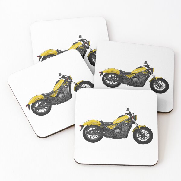 Item preview, Cruiser motorcycle cartoon illustration designed and sold by Misscartoon.