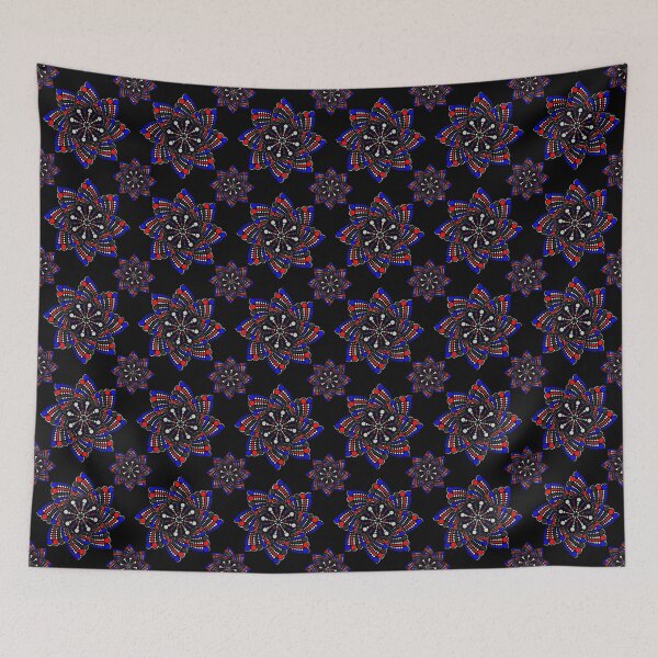 Item preview, Geometric Mandala Dot Art Polyamory Pride Pattern designed and sold by LiveLoudGraphic.