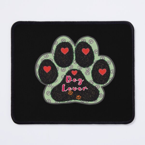 Item preview, Dog Paw Print - Dog Lover -Green shade designed and sold by ShreecreatE.