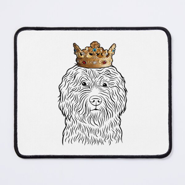 Item preview, Barbet Dog King Queen Wearing Crown designed and sold by NangXianmai.
