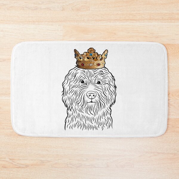 Item preview, Barbet Dog King Queen Wearing Crown designed and sold by NangXianmai.