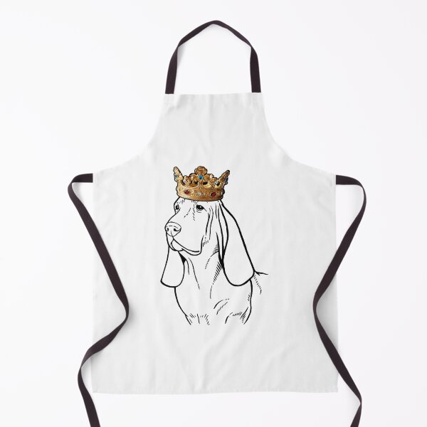 Item preview, Basset Hound Dog King Queen Wearing Crown designed and sold by NangXianmai.