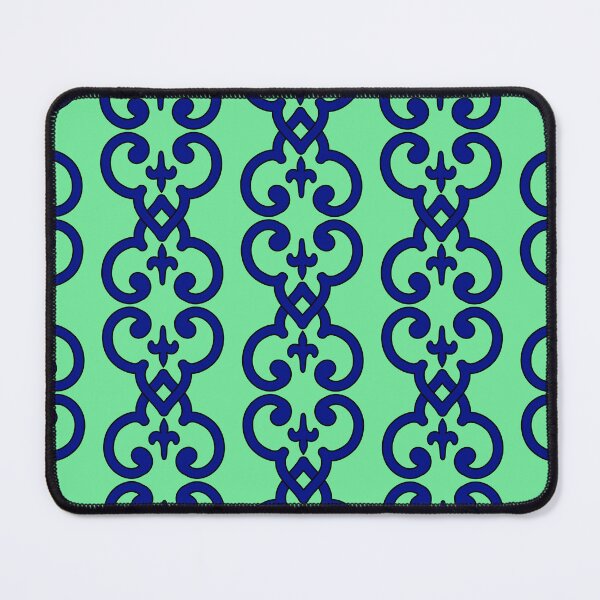 Item preview, Blue Mint Green Traditional Nautical Fluer De Lis  (1 of 4) designed and sold by ChristinasMess.