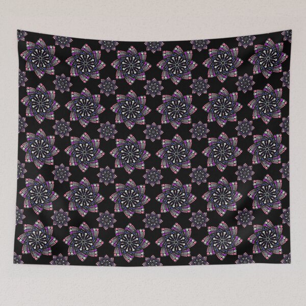 Item preview, Geometric Mandala Dot Art Gender Fluid Pride Pattern designed and sold by LiveLoudGraphic.