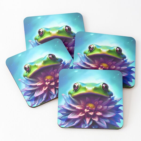 Item preview, Frog Eating Dahlia designed and sold by Aww_To_Z Animals.
