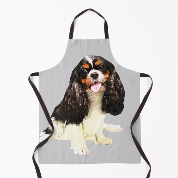 Item preview, Cavalier king charles spaniel Tri Puppy Dog designed and sold by ElegantCat.