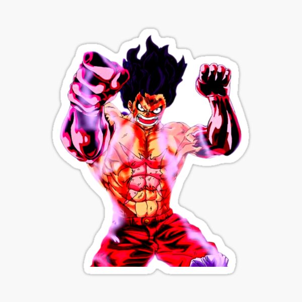 This is Luffy in gear 4 (Snakeman) Sticker for Sale by Gliphel