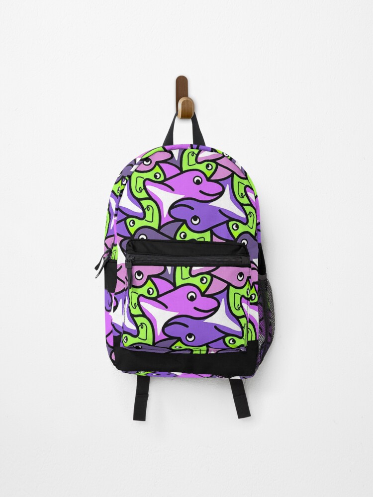 Thumbnail 1 of 3, Backpack, Stingray Geometric Pattern designed and sold by JLCableStudio.