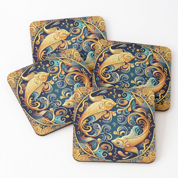 Item preview, Patrón elegante del zodiaco de Piscis designed and sold by UltraGraphics.