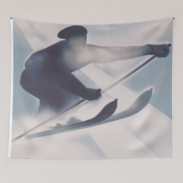Item preview, Vosges, France Vintage Ski Travel Poster designed and sold by vintagevivian.