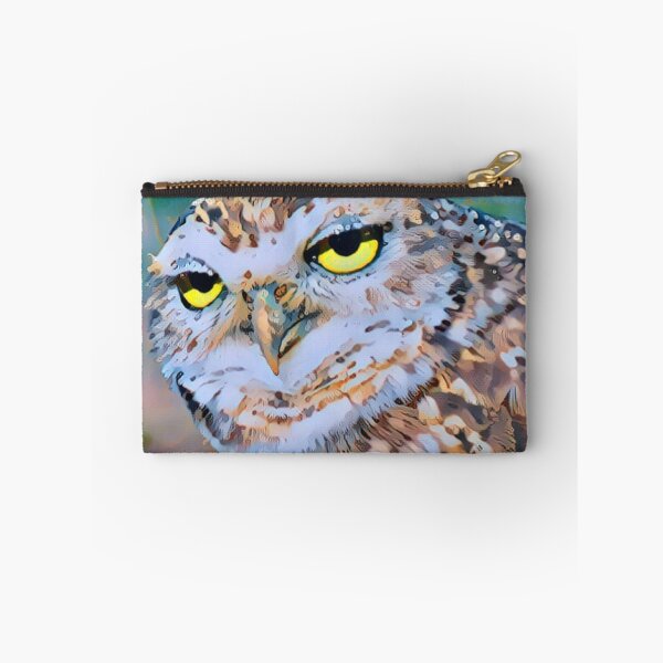 Item preview, Dozy Owl Art Portrait - For a nature lover, for an owl lover, decorating owl art print. designed and sold by Wentoo.