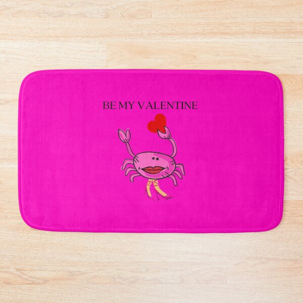 Item preview, BE MY VALENTINE PINK FUCHSIA CRAB 4 RED HEART PINK SHOES Medium Pink Background  designed and sold by EllieMonroe.