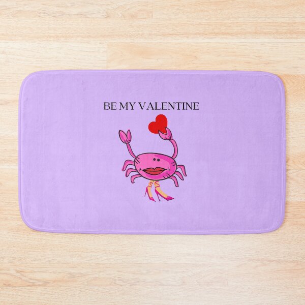 Item preview, BE MY VALENTINE PINK CRAB 4 RED HEART PINK SHOES LAVENDER  Background  designed and sold by EllieMonroe.