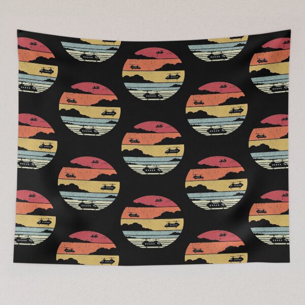 Item preview, Chinook Helicopters Retro Style Pilot designed and sold by EstherDoyle.