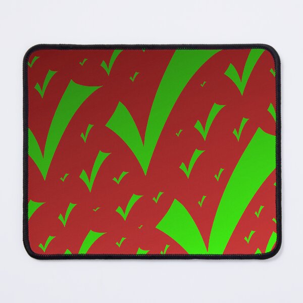 Item preview, Green Tick of Approval - Red Background with Green Check Mark Pattern designed and sold by Karen McFarland.