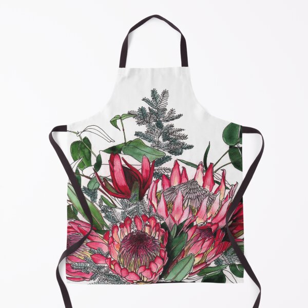 Item preview, Protea flowers eucalyptus vase designed and sold by blueidesign.