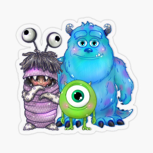 monsters, inc. Sully, Mike and Boo | Sticker