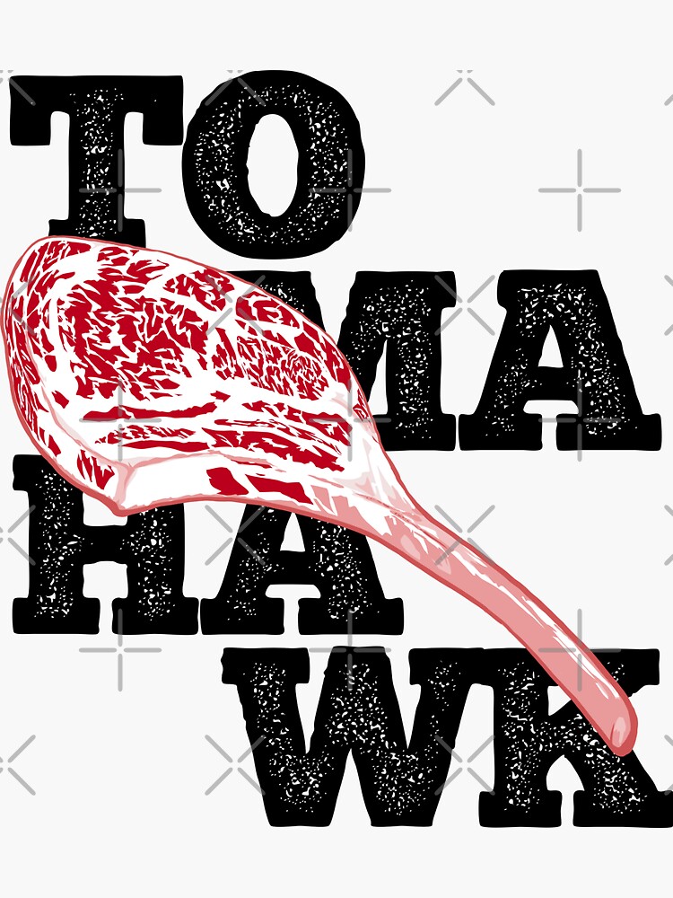 Chop On with Tomahawk Sticker for Sale by HomeoftheBraves