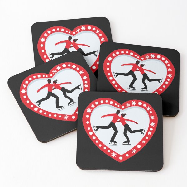 Item preview, Couple Ice Skating in Valentines Heart (AI Generated Art) designed and sold by Cowboy Folly.