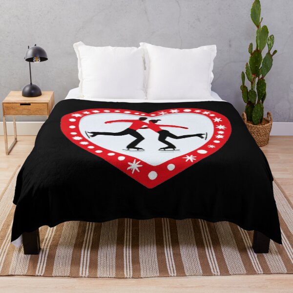 Item preview, Couple Ice Skating in Valentines Heart (AI Generated Art) designed and sold by Cowboy Folly.