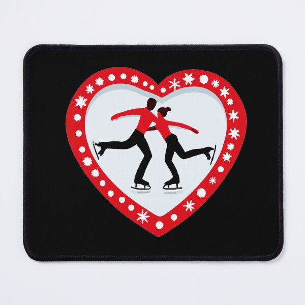 Item preview, Couple Ice Skating in Valentines Heart (AI Generated Art) designed and sold by Cowboy Folly.