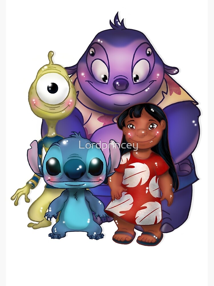 Lilo and Stitch, Jumba, Peakley Poster for Sale by Lordprincey