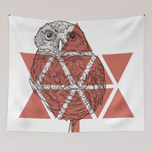 Item preview, My Canadian Burrowing Owl Buddy (Red) designed and sold by Sam Posnick.