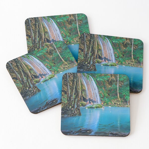 Item preview, Romantic Waterfall Art Print - For a nature lover, decorating art print. designed and sold by Wentoo.
