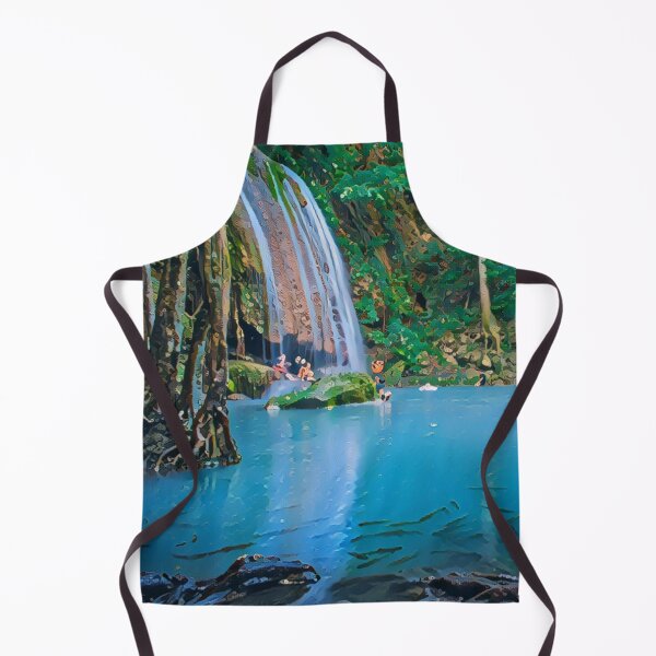 Item preview, Romantic Waterfall Art Print - For a nature lover, decorating art print. designed and sold by Wentoo.